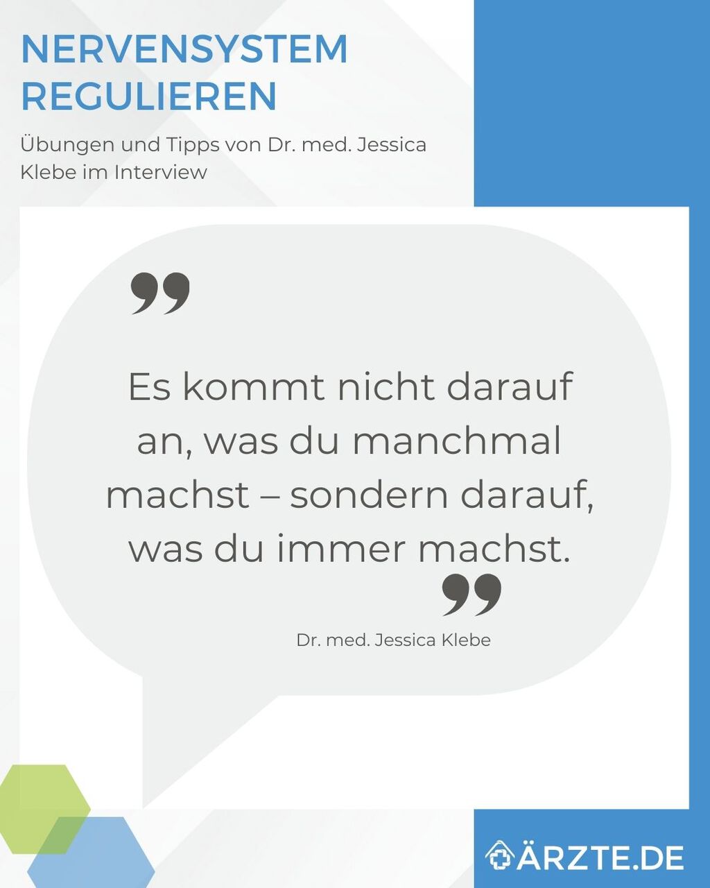 Zitat Dr. med. Jessica Klebe Nervensystem